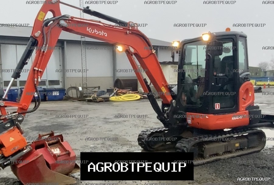 Pelle Kubota KX042-4 avec Tiltrotator et Godets !