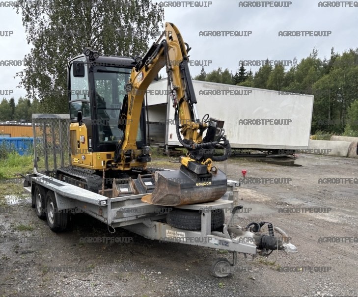 CAT 302 CR + LA REMORQUE